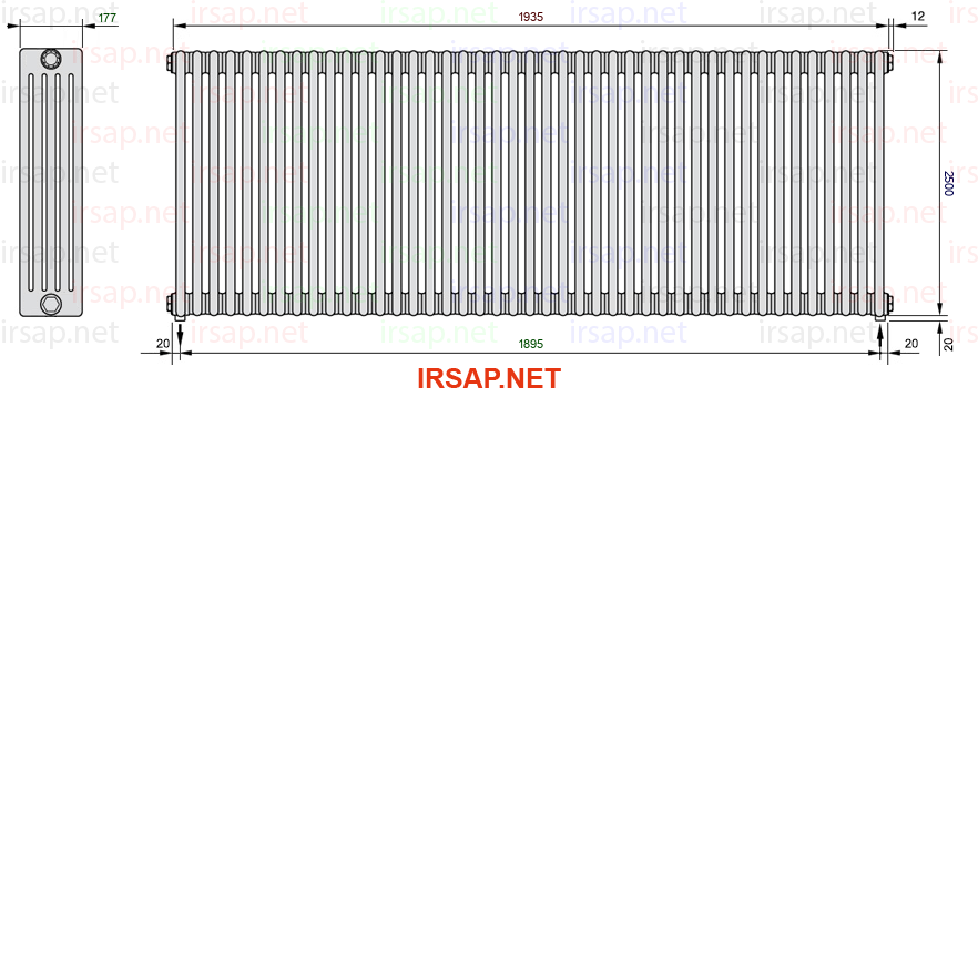 Радиатор IRSAP Tesi 52500/43 T16 CL 01